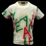 Vialli Cream Letters T-Shirt