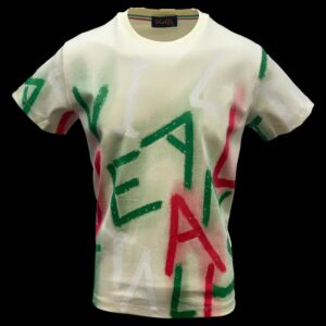 Vialli Cream Letters T-Shirt